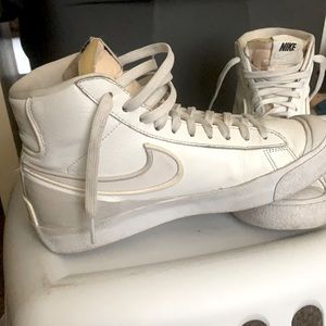 White Nike blazers- size 7.5